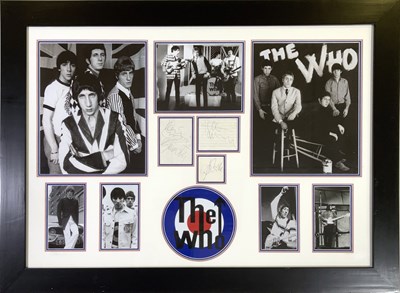 Lot 331 - THE WHO - A FULL SET OF SIGNATURES INCLUDING KEITH MOON.