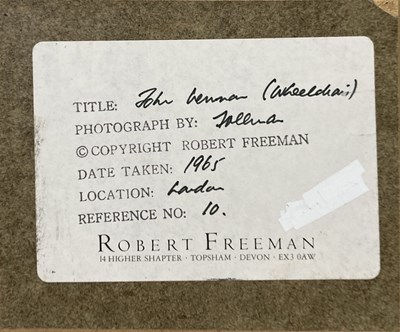 Lot 229 - ROBERT FREEMAN - JOHN LENNON PHOTOGRAPH.