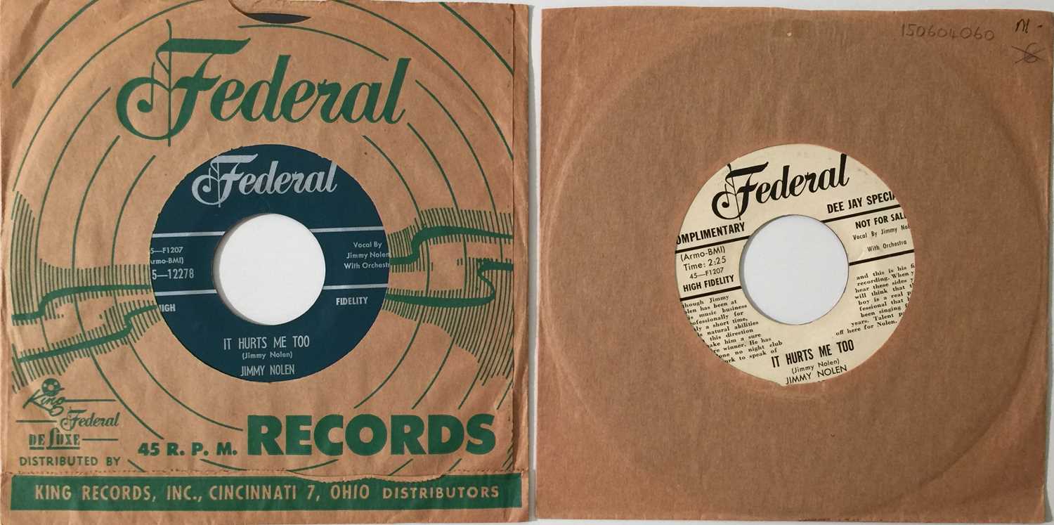 Lot 324 - JIMMY NOLEN - IT HURTS ME TOO/ HOW FINE CAN YOU BE 7" STOCK & PROMO PACK