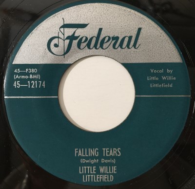 Lot 325 - LITTLE WILLIE LITTLEFIELD - FALLING TEARS/ GOOFY DUST BLUES 7" (R&B - FEDERAL 45-12174)