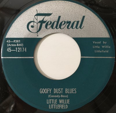 Lot 325 - LITTLE WILLIE LITTLEFIELD - FALLING TEARS/ GOOFY DUST BLUES 7" (R&B - FEDERAL 45-12174)