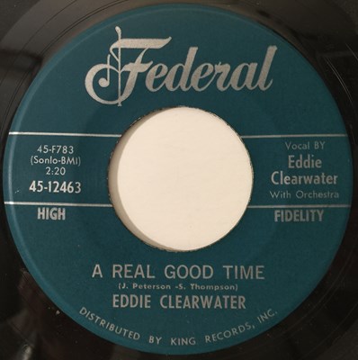 Lot 326 - EDDIE CLEARWATER - A REAL GOOD TIME/ HEY BERNADINE 7" (US ROCK N ROLL - FEDERAL 45-12463)