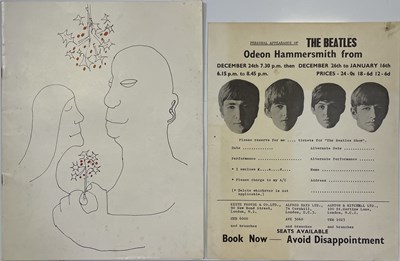 Lot 215 - THE BEATLES - CHRISTMAS SHOW 1965 PROGRAMME AND TICKET ORDER FORM.