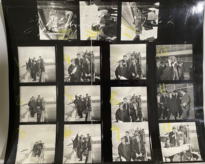 Lot 232 - THE BEATLES - CONTACT SHEET OF PRESS IMAGES C 1965/6.