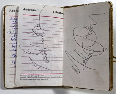 Lot 452 - MICHAEL JACKSON / THE JACKSONS - A SIGNED DIARY FROM 1979.
