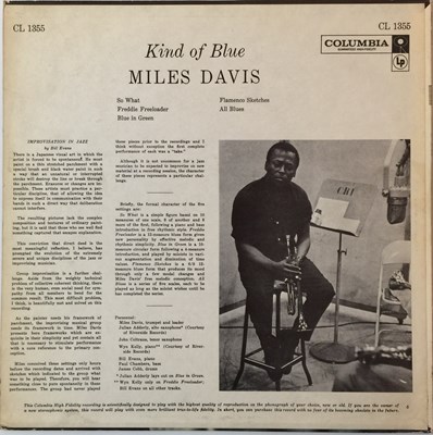 Lot 152 - MILES DAVIS - KIND OF BLUE LP (ORIGINAL US...