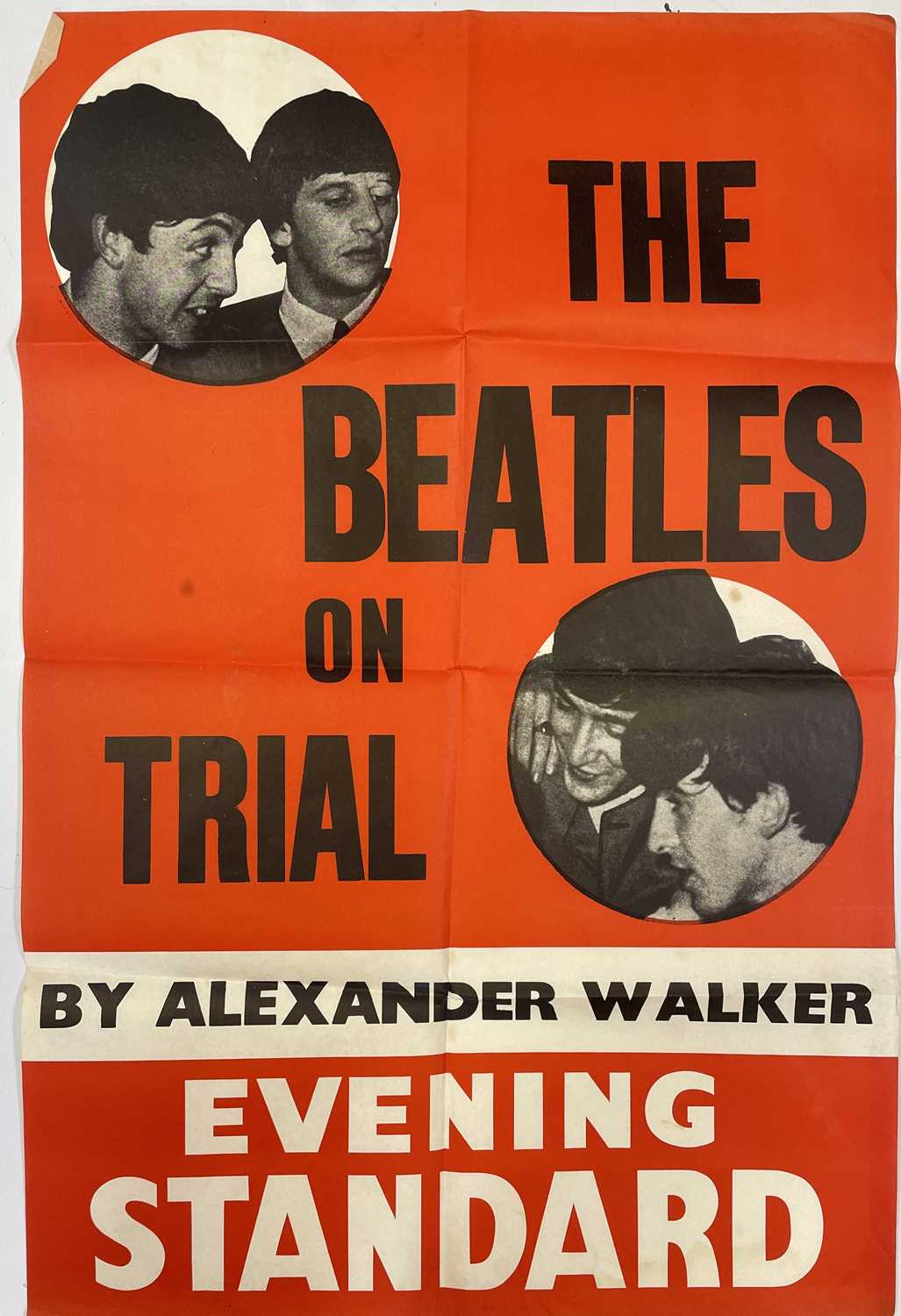 Lot 205 - THE BEATLES - ORIGINAL 1960S BILLBOARD POSTER.