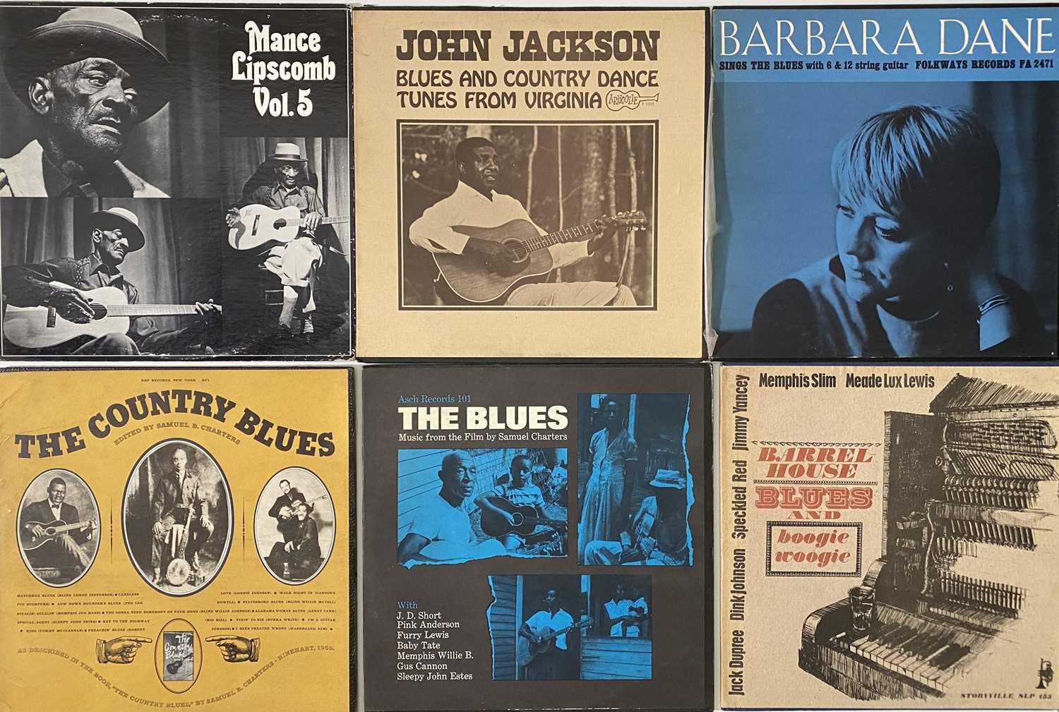 Lot 182 COUNTRY/ FOLK BLUES LPs