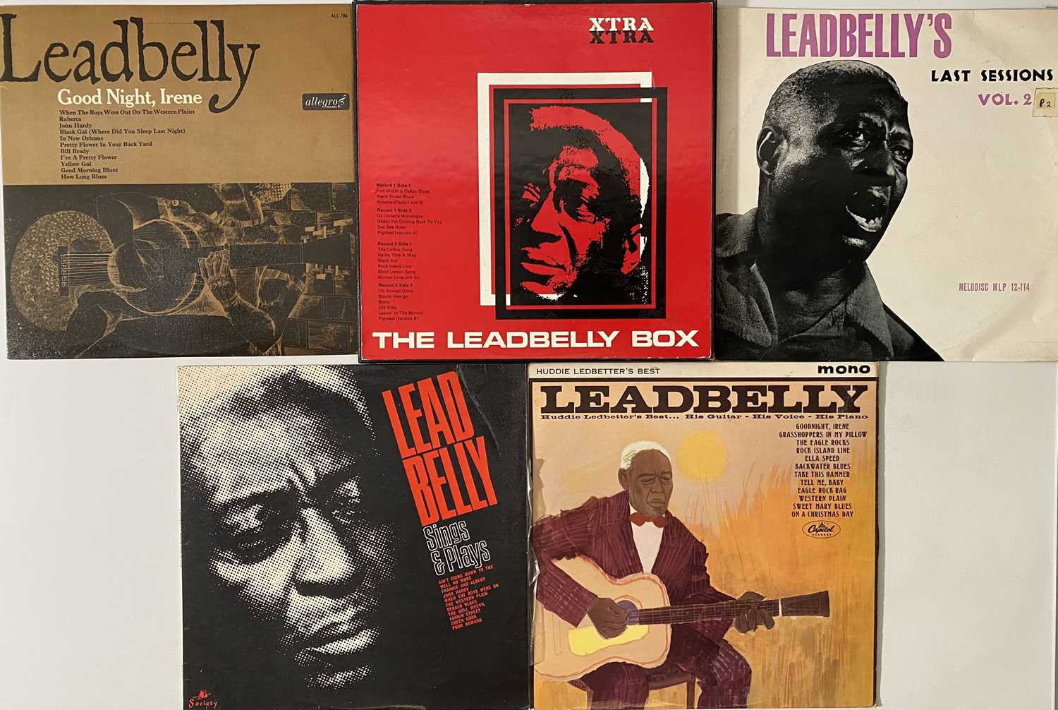 Lot 184 LEADBELLY LP/ 10" COLLECTION