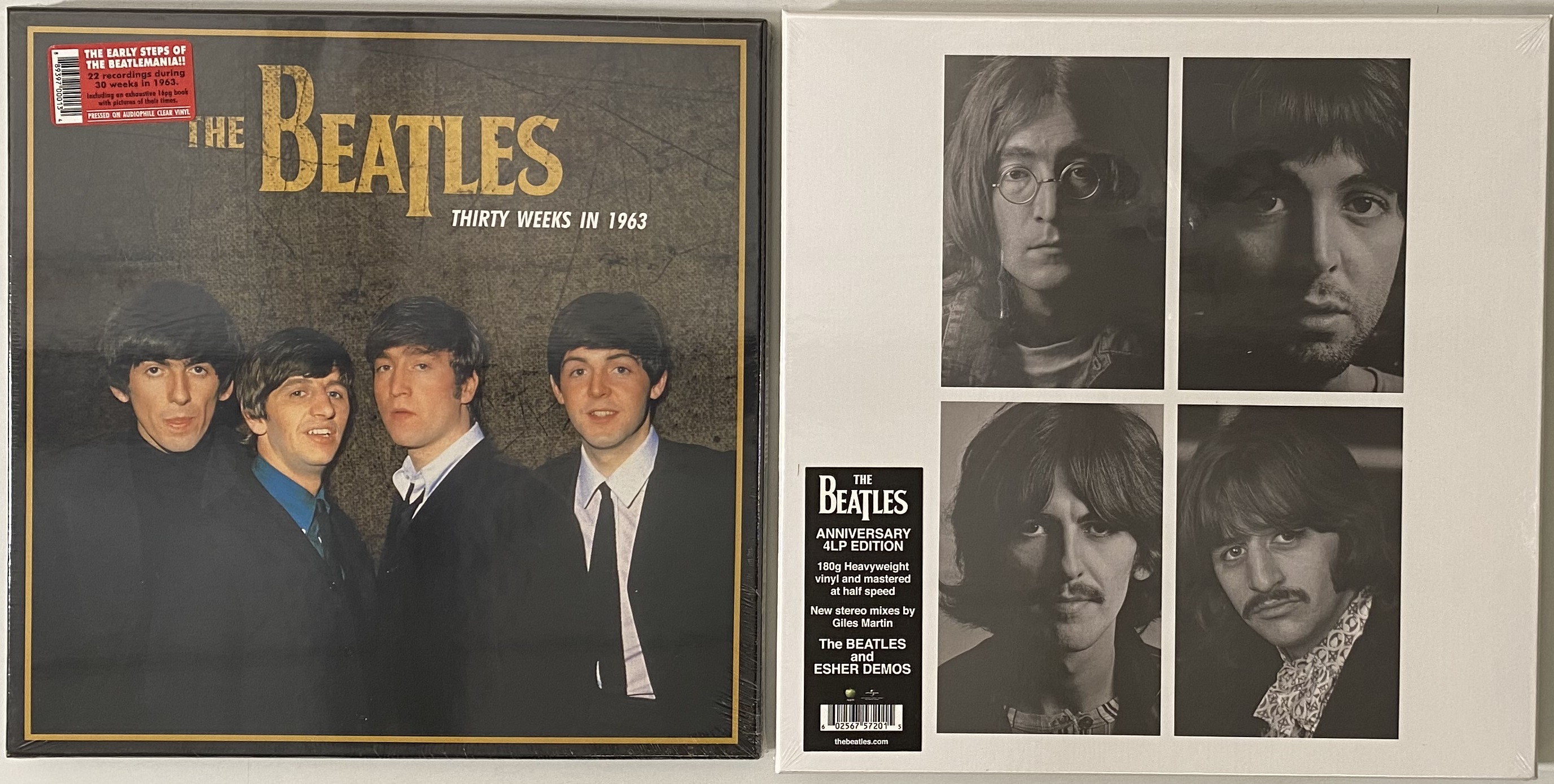 Beatles Anniversary 4 LP Edition White Album Esher Demos 180g on sale Vinyl New!