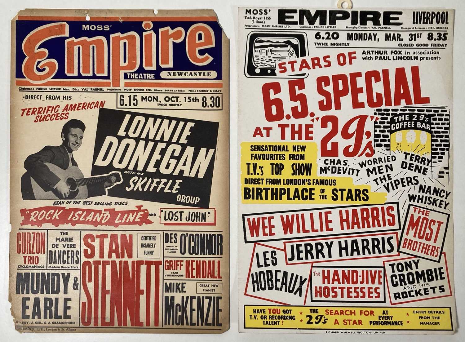 Lot 203 - 1950/60S CONCERT POSTERS.