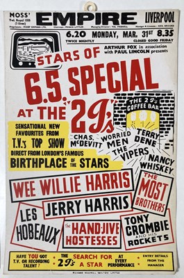 Lot 203 - 1950/60S CONCERT POSTERS.