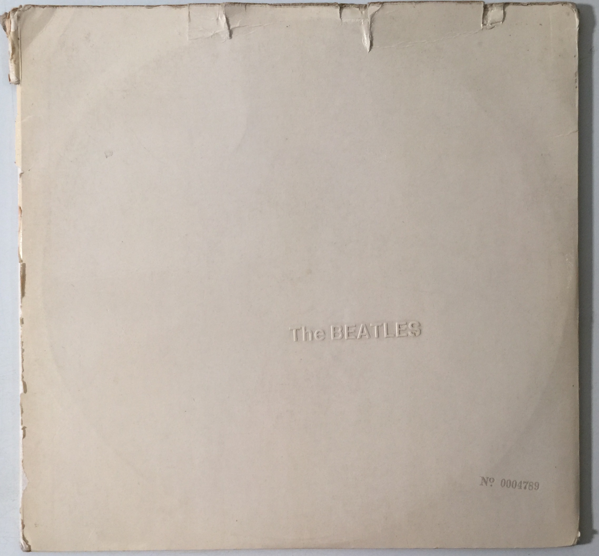 Lot 14 THE BEATLES WHITE ALBUM LP (NUMBER 0004789