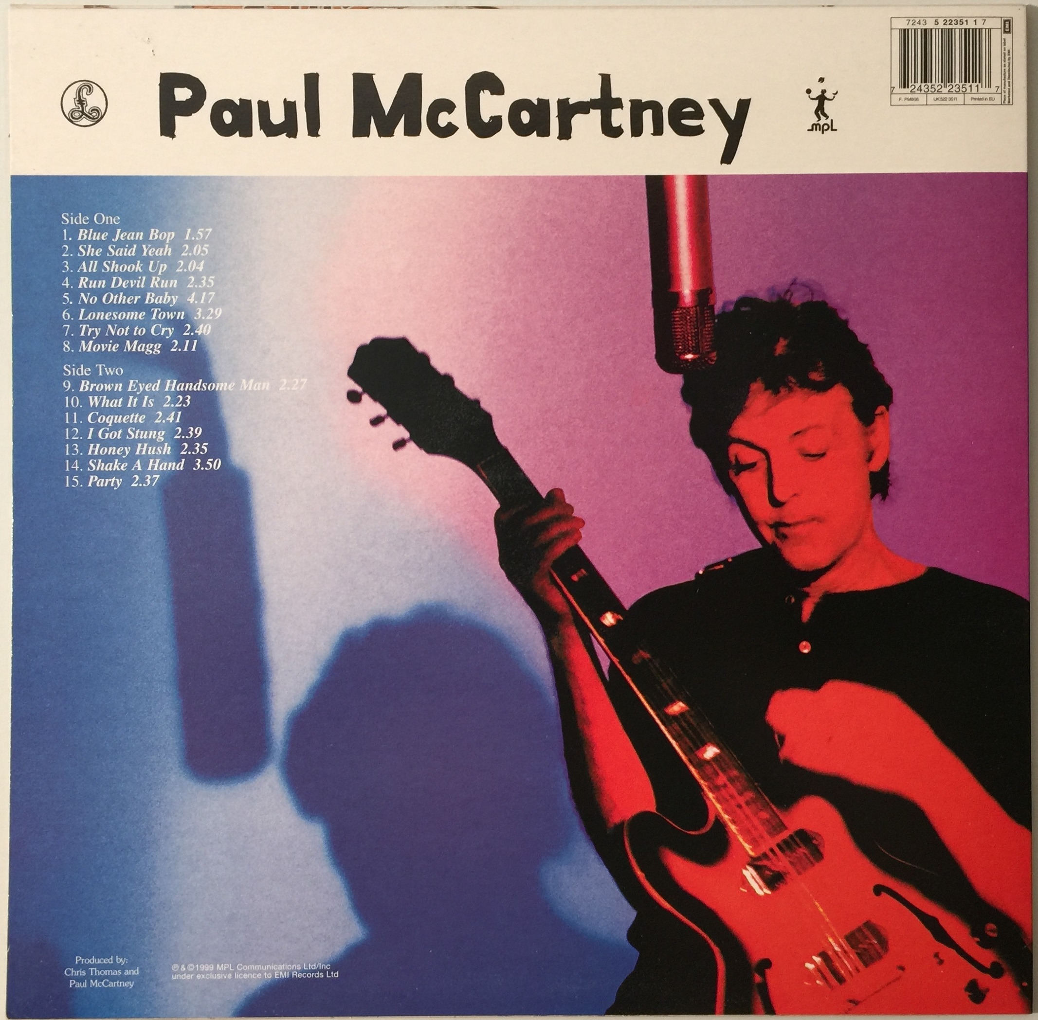 新宿ALTA】PAUL MCCARTNEY/RUN DEVIL RUN(LP22351)-