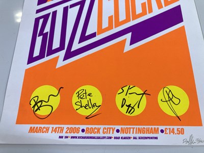 Lot 455 - BUZZCOCKS - A SIGNED POSTER.