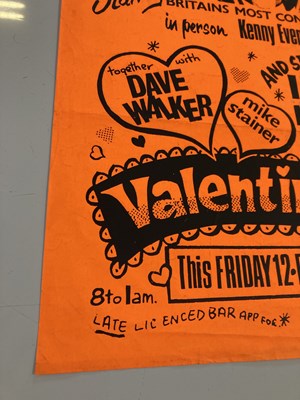 Lot 287 - IRON MAIDEN - KENNY EVERETT VALENTINE BALL POSTER.