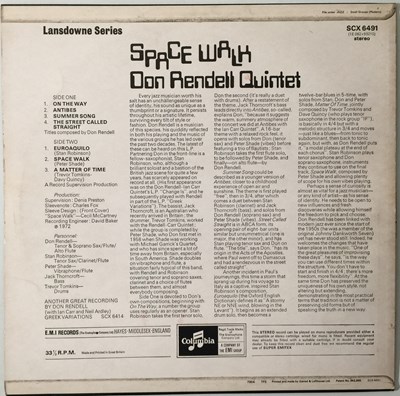 Lot 202 - DON RENDELL QUINTET - SPACE WALK (UK OG - SCX 6491)