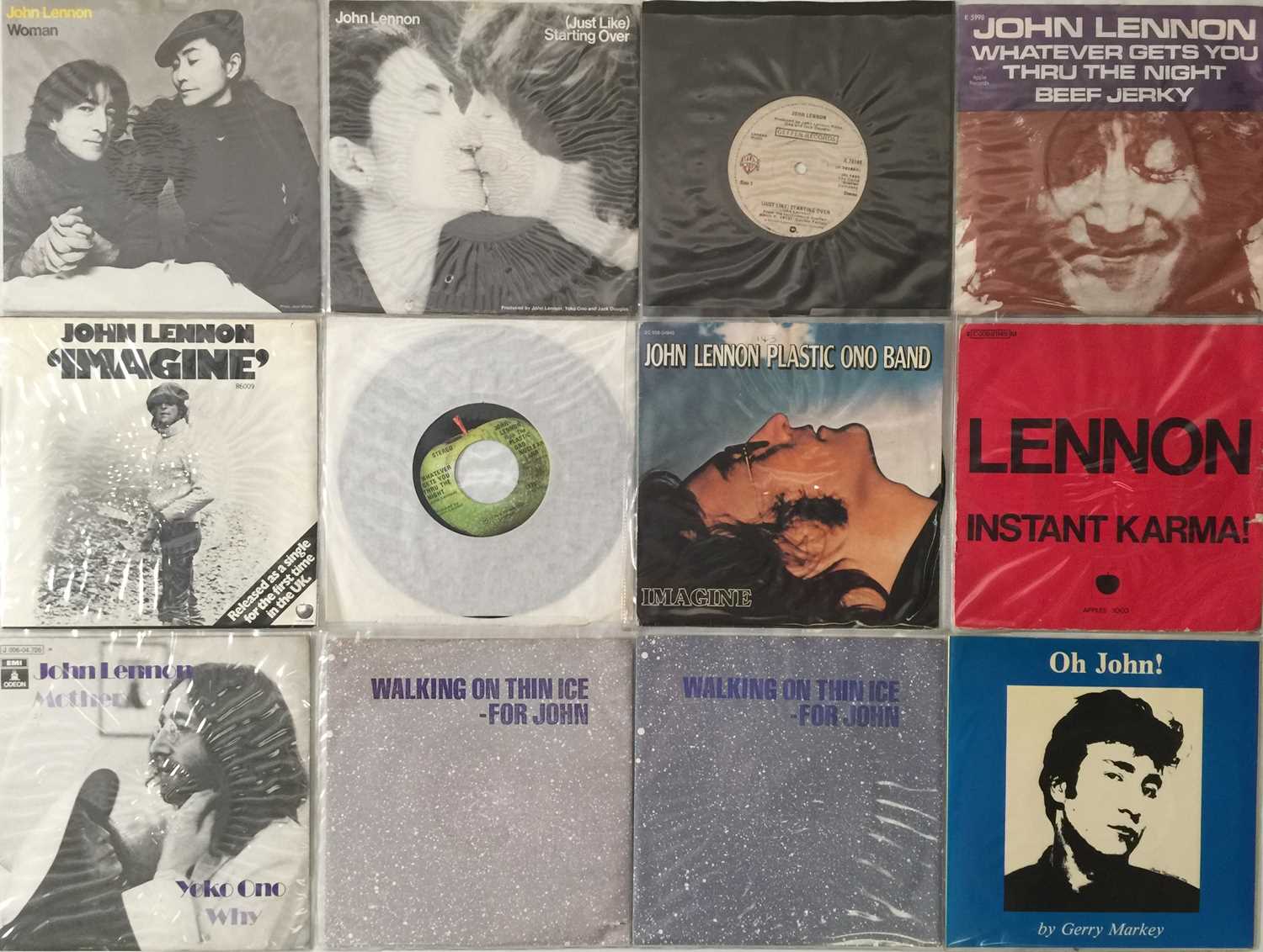 Lot 68 - JOHN LENNON & RELATED - UK & OVERSEAS 7" COLLECTION