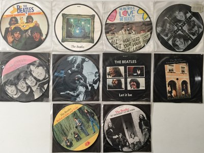 Lot 69 - THE BEATLES - 7" PICTURE DISKS PACK - COMPLETE SET