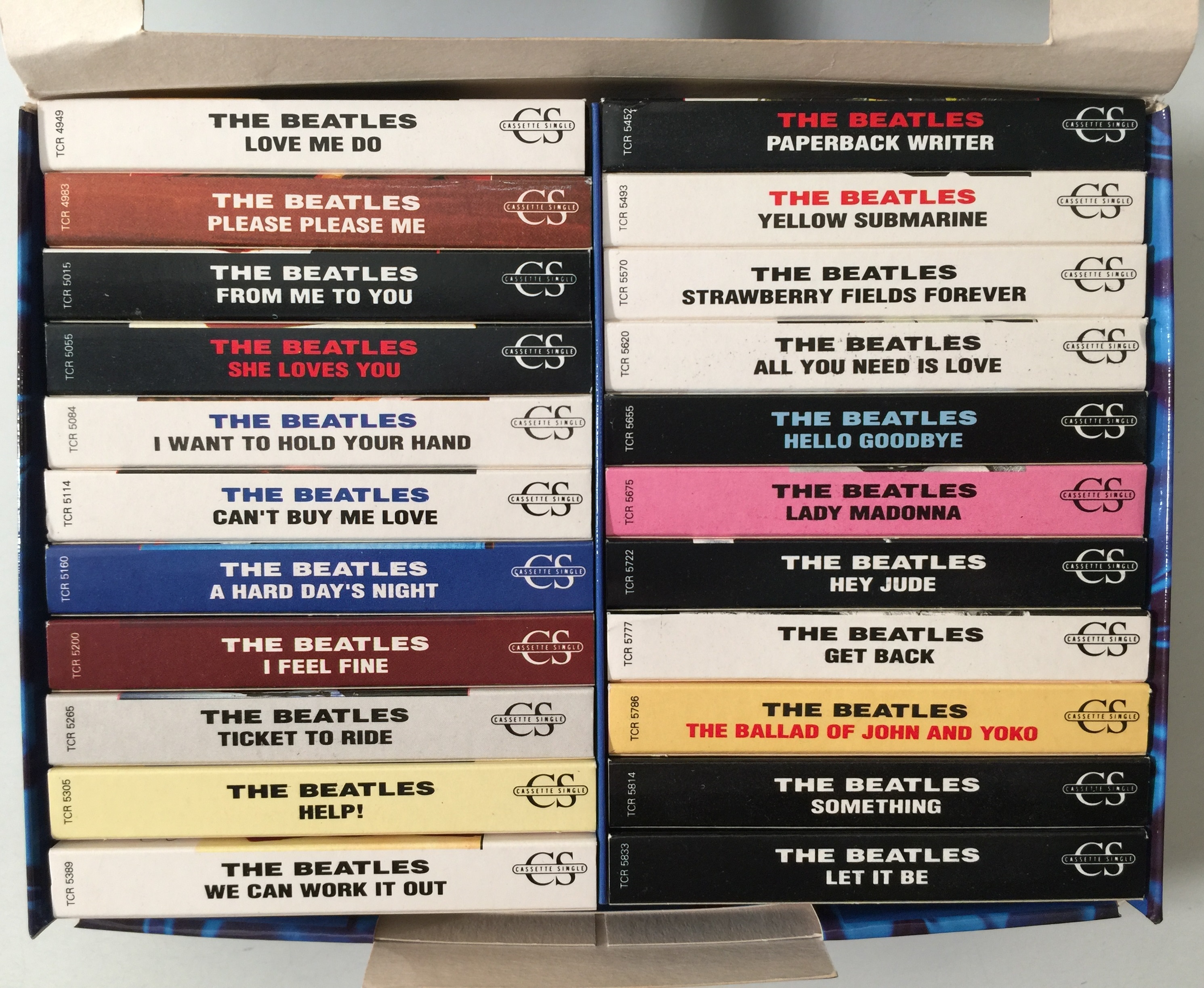 Lot 53 - THE BEATLES - 7" & CASSETTE BOX SETS