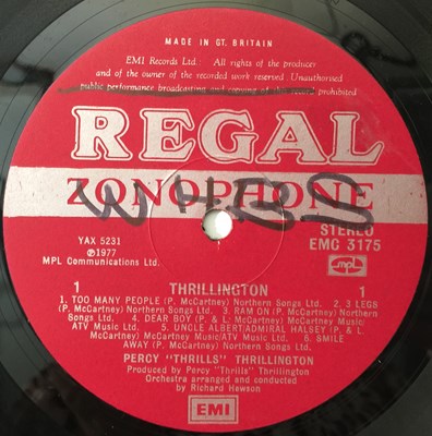 Lot 60 - PAUL MCCARTNEY - THRILLINGTON LP (ORIGINAL UK PRESSING - REGAL ZONOPHONE EMC 3175).