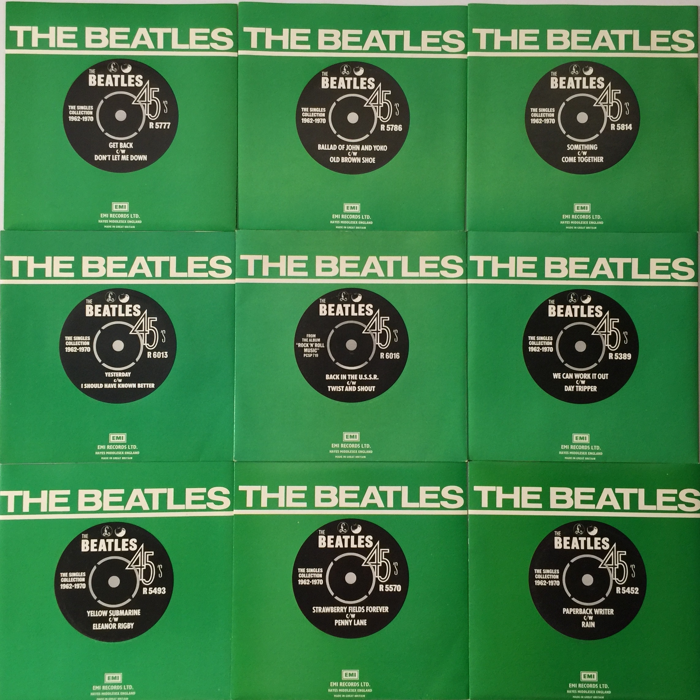 Lot 62 - THE BEATLES - THE SINGLES COLLECTION