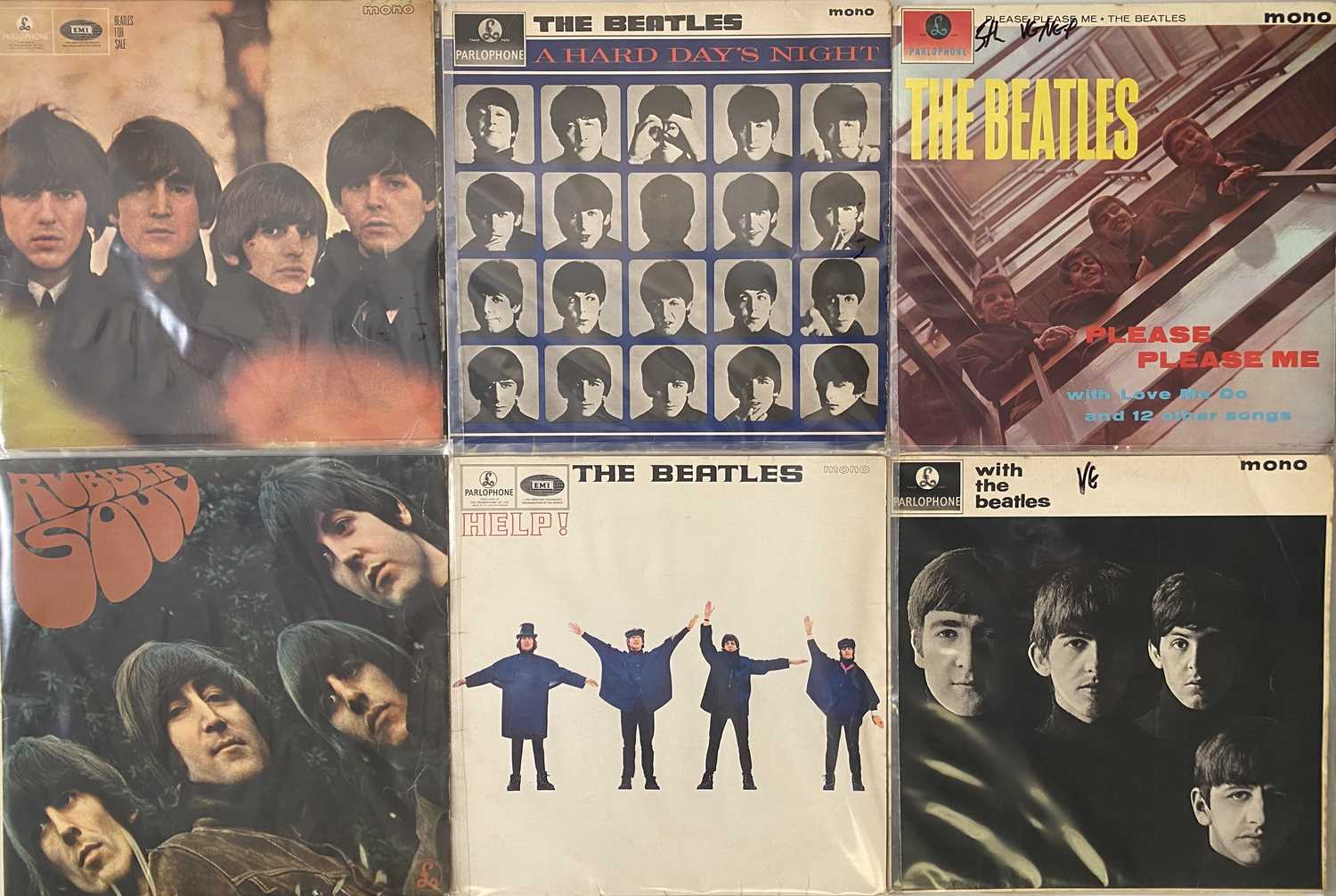 Lot 93 - THE BEATLES - STUDIO LP COLLECTION (EARLY/ORIGINAL UK COPIES)