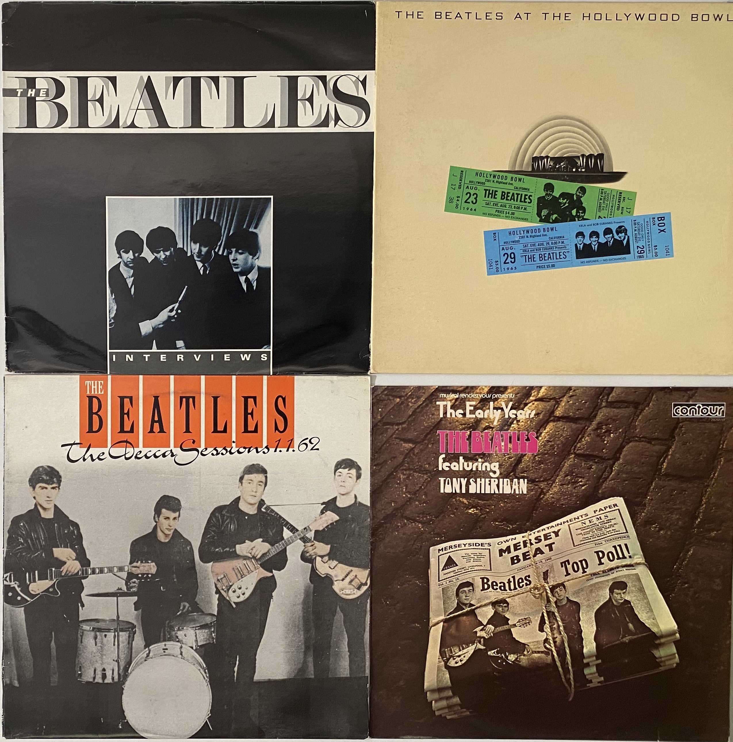 Lot 100 THE BEATLES LPs (REISSUES/LATER TITLES)