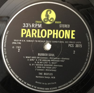 Lot 102 - THE BEATLES - RUBBER SOUL LP - ORIGINAL UK 'NORWEIGIAN WOOD' MISSPELLING COPY (STEREO PCS 3075)