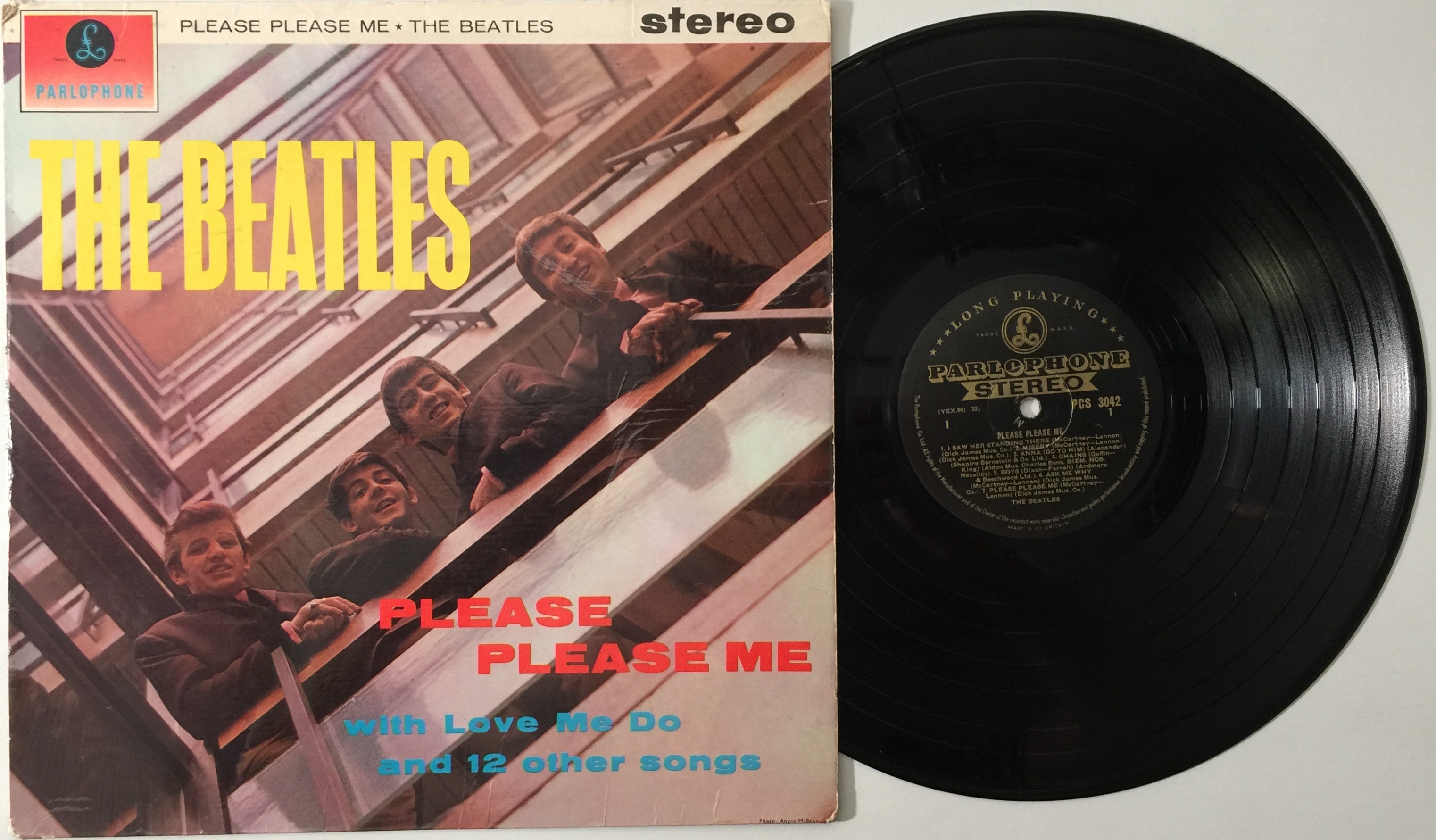 Lot 116 THE BEATLES PLEASE PLEASE ME LP ORIGINAL Lot 116 the beatles please please me lp original
