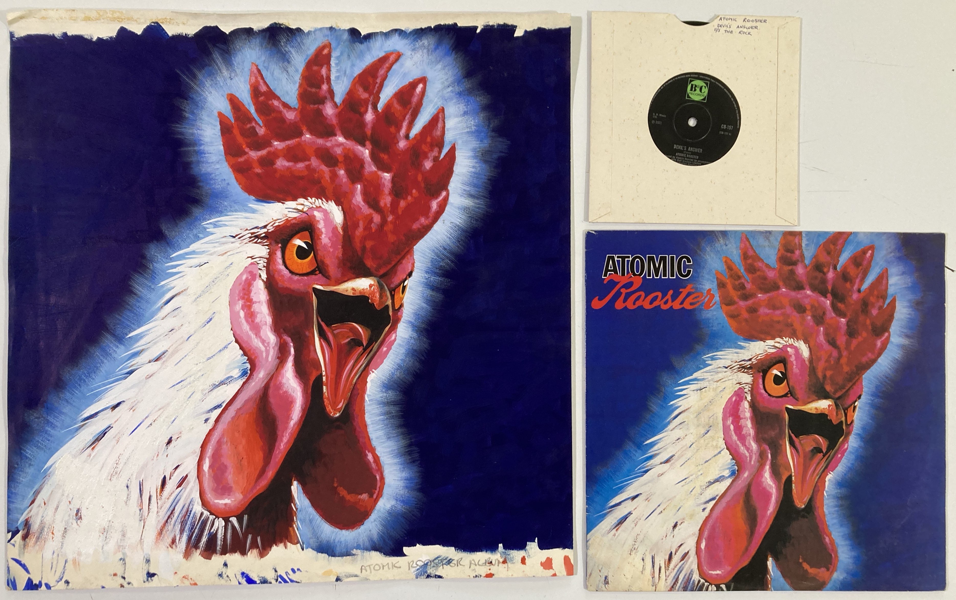 Lot 33 - ATOMIC ROOSTER - ORIGINAL ARTWORK.