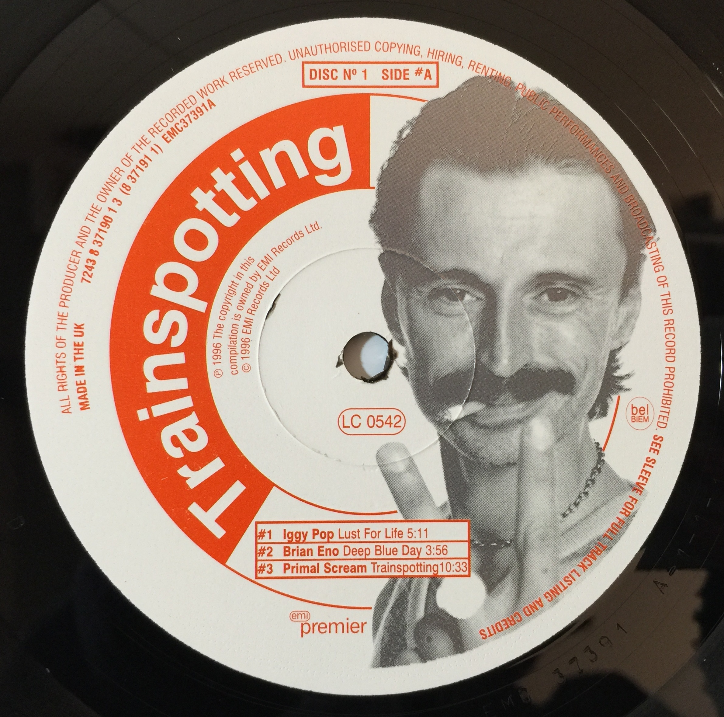 Lot 35 TRAINSPOTTING LIMITED EDITION PROMO OST LP