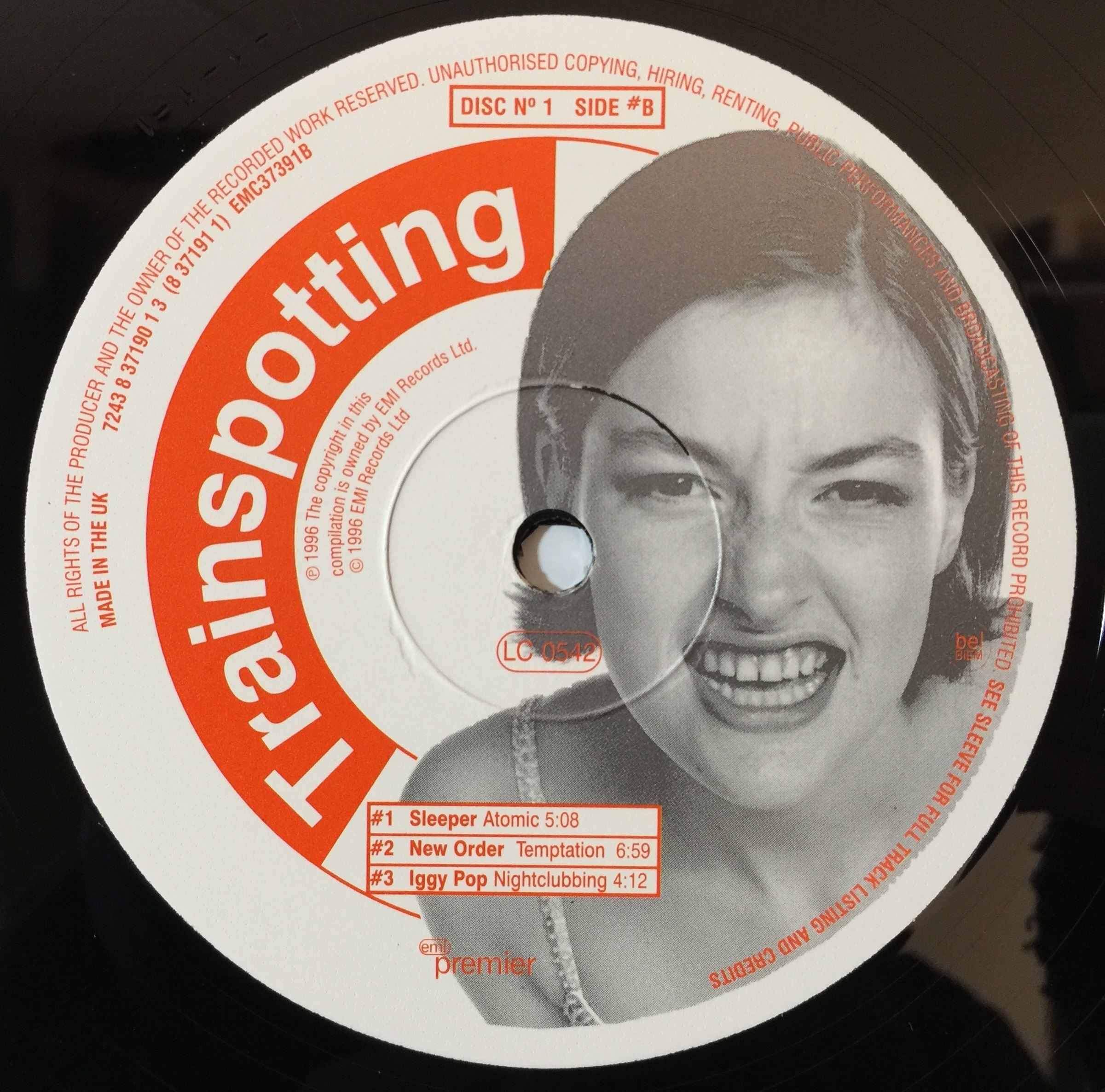 TRAINSPOTTING - LIMITED EDITION PROMO OST LP (EMC 3739)