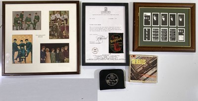 Lot 165 - BEATLES MEMORABILIA INC LIDO TOYS COMB, 1964 FAN CLUB BADGE.