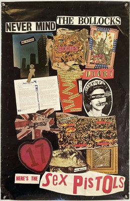 Lot 451 - SEX PISTOLS - NEVER MIND THE BOLLOCKS POSTER.