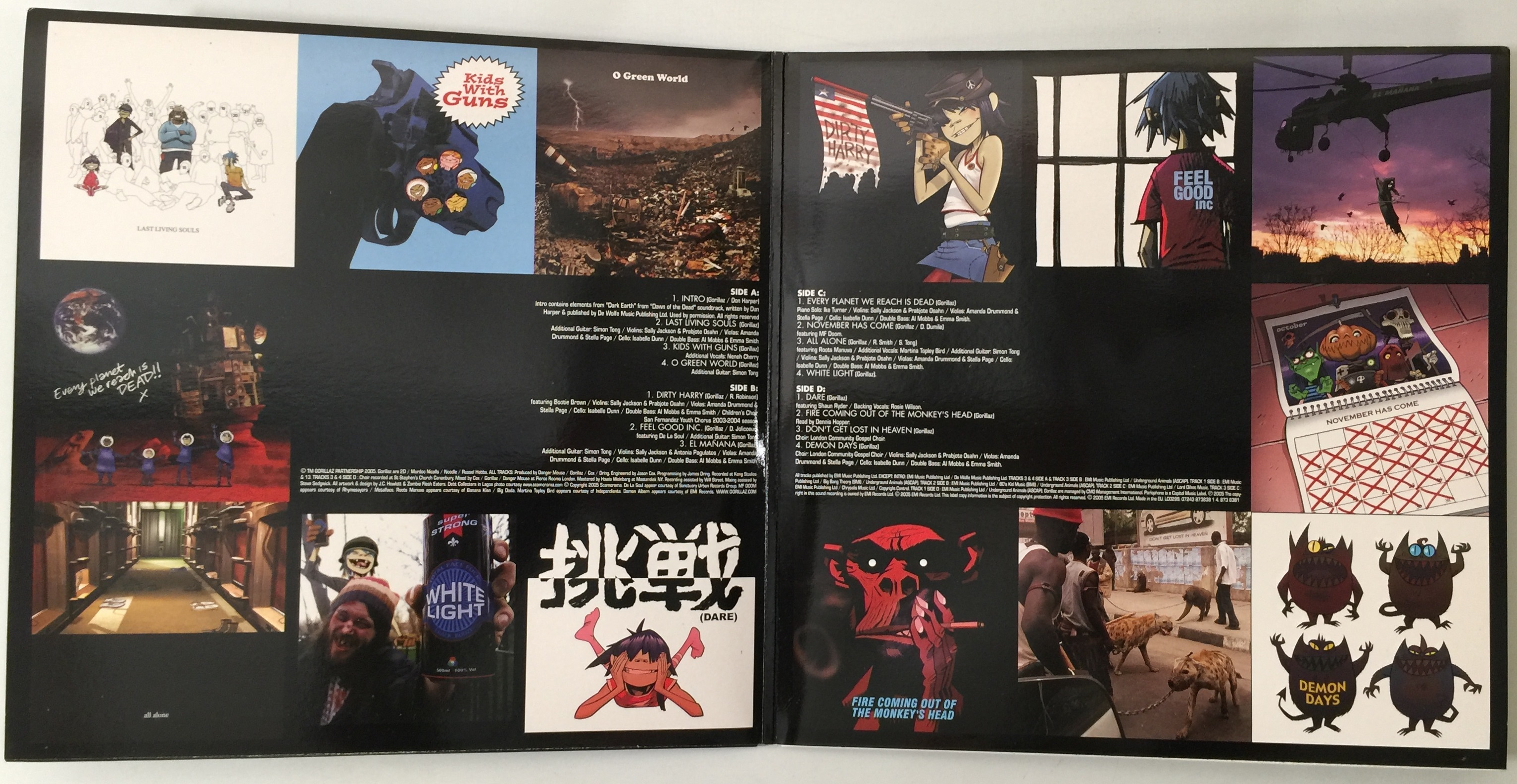 Demon Days Target Lot 4 - GORILLAZ - DEMON DAYS LP (UK ORIGINAL