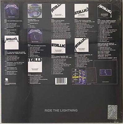 Lot 207 - METALLICA - RIDE THE LIGHTNING LIMITED EDITION LP BOX SET (BLCKND004RD-1)