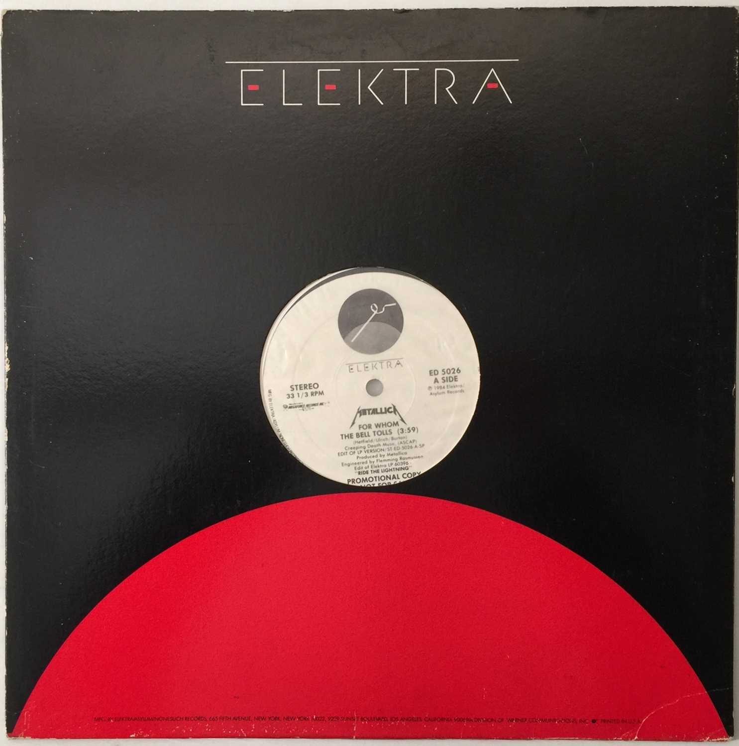 Lot 209 - METALLICA - FOR WHOM THE BELLS TOLLS 12" (US PROMO - ELEKTRA ED 5026)