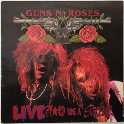 Lot 210 - GUNS N ROSES - LIVE ?!*@ LIKE A SUICIDE LP (US UZI RECORDS - USR 001)