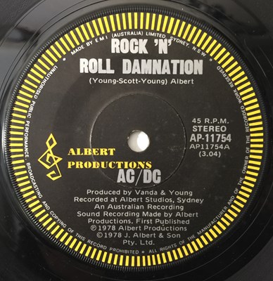 Lot 308 - AC/DC - ROCK N ROLL DAMNATION/ COLD HEARTED MAN 7" (AUSTRALIAN - AP-11754)