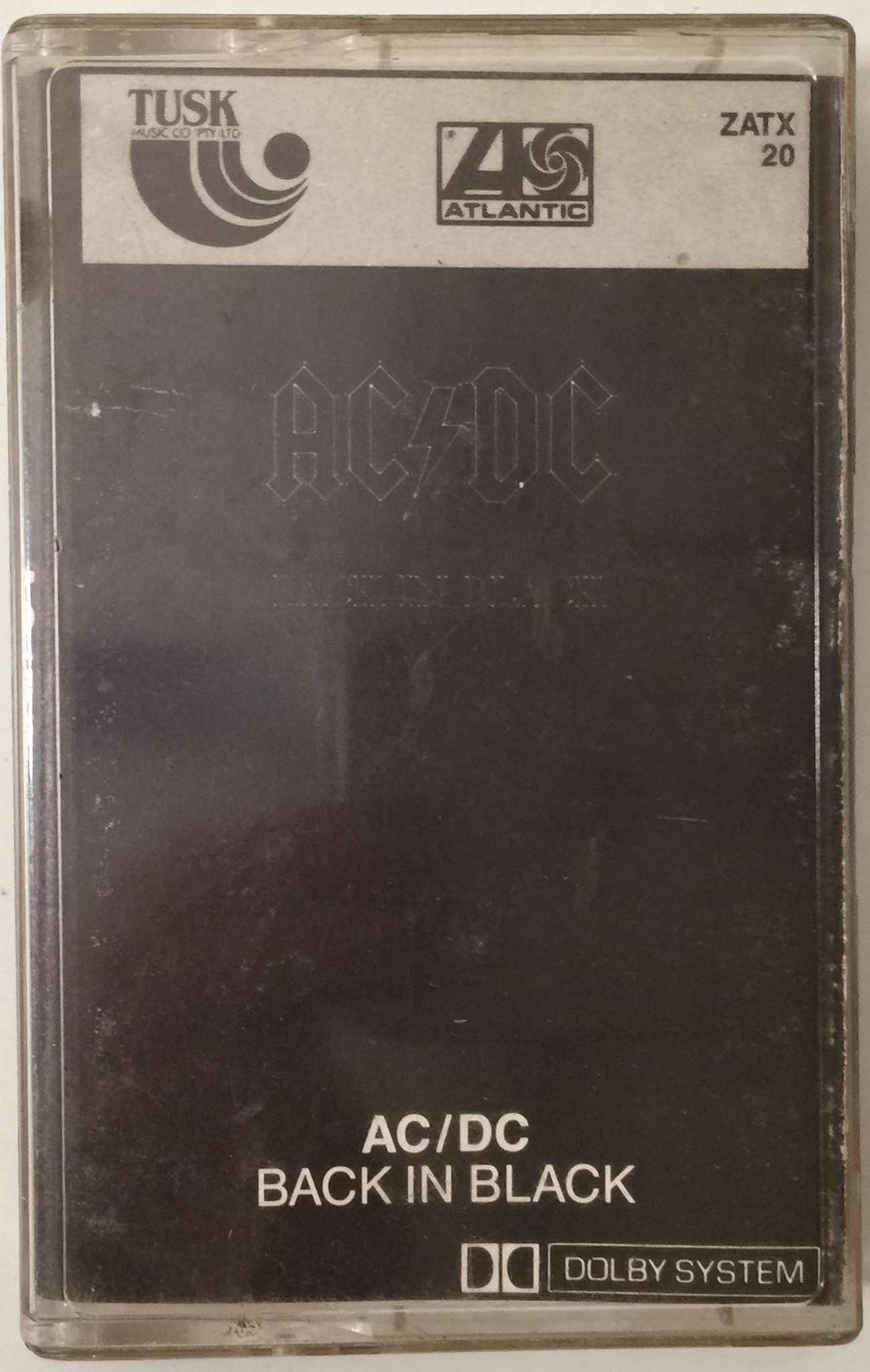 Lot 319 - AC/DC - BACK IN BLACK CASSETTE (ZIMBABWE