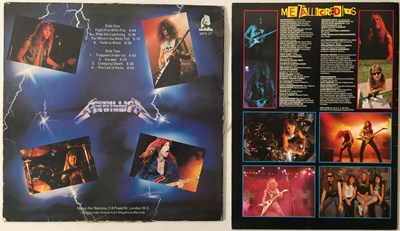 Lot 221 - METALLICA - RIDE THE LIGHTNING SIGNED LP + TOUR PROGRAMME