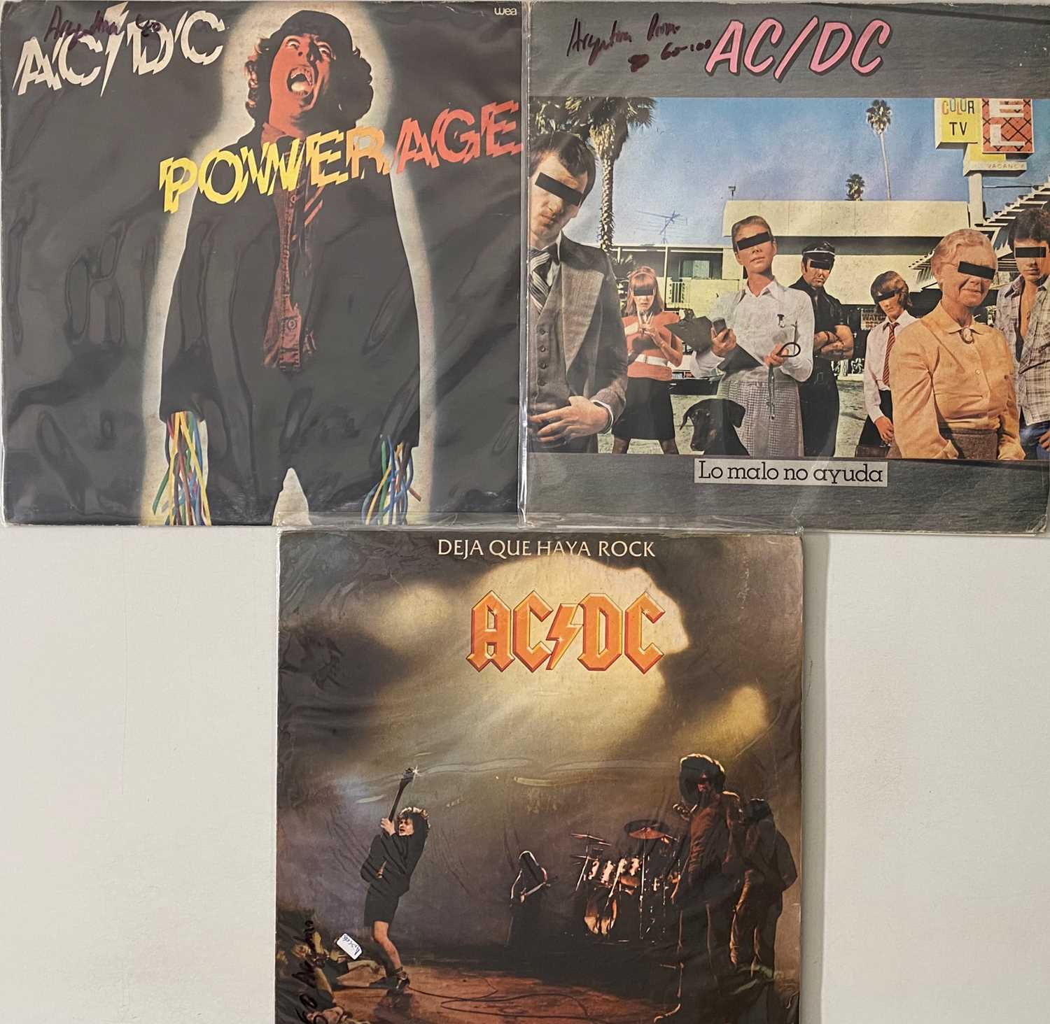 Lot 334 - AC/DC - ARGENTINIAN LP RARITIES