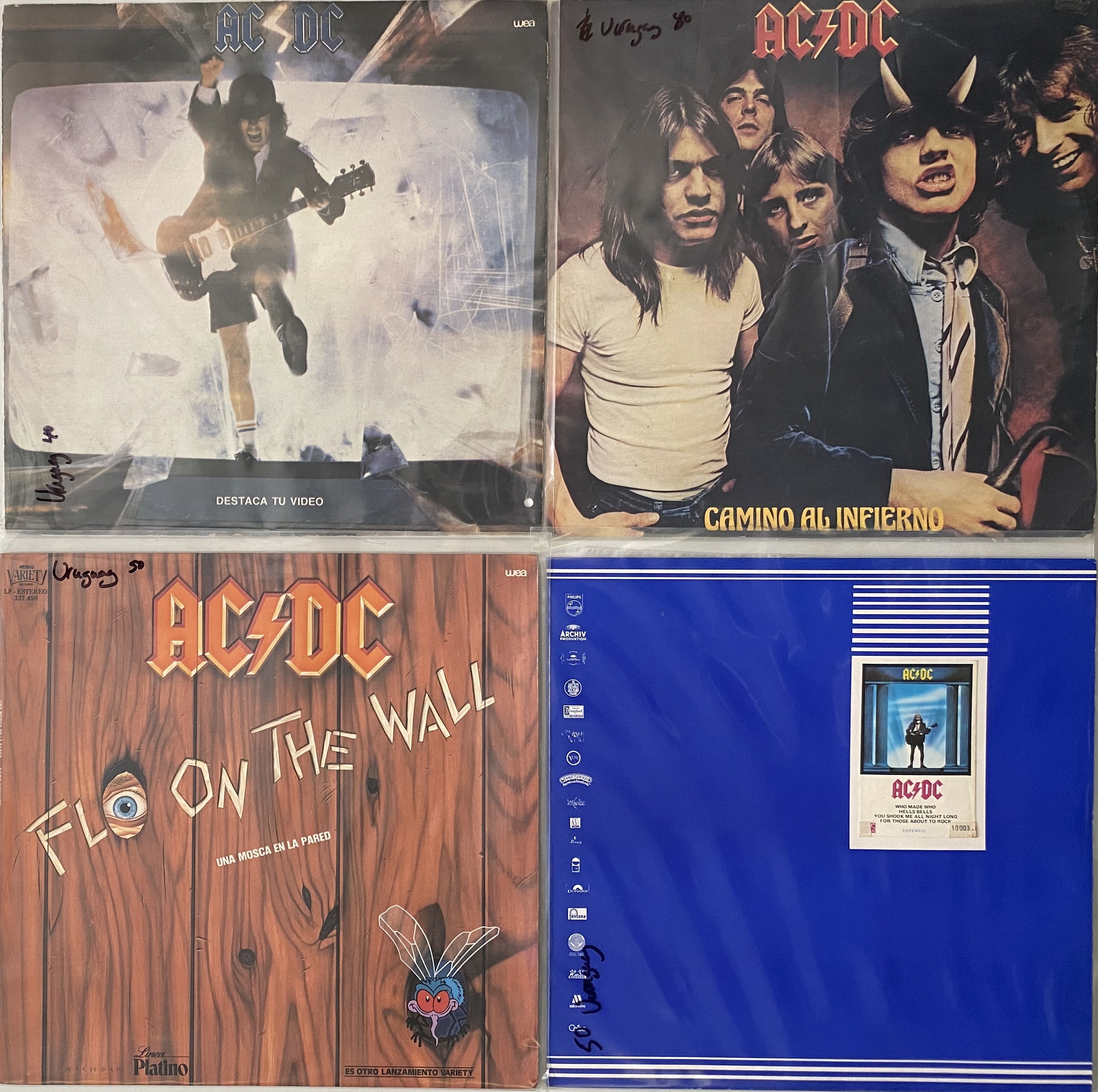 Lot 335 - AC/DC - URUGUAYAN LP RARITIES