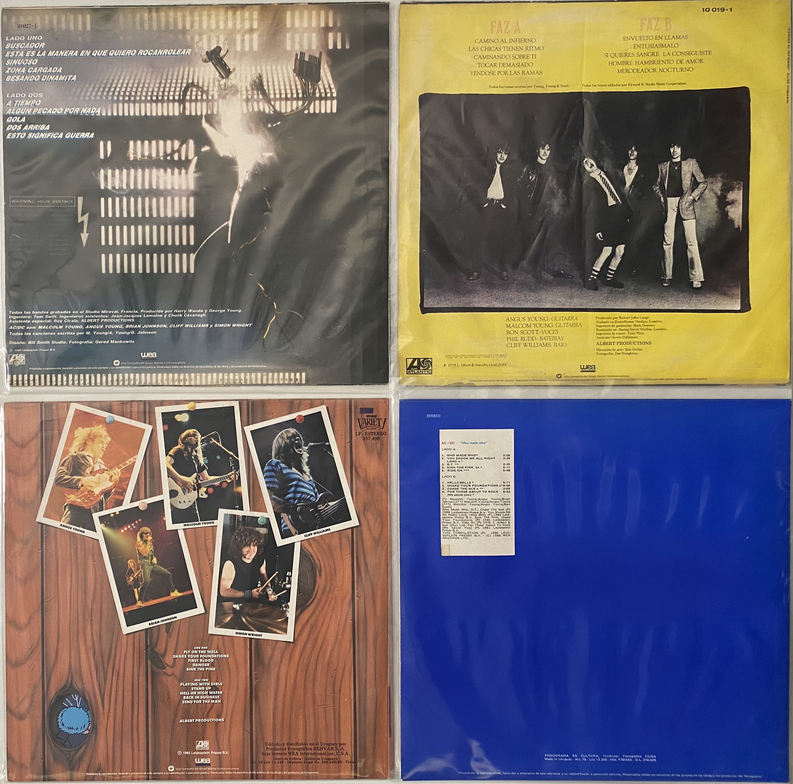 Lot 335 - AC/DC - URUGUAYAN LP RARITIES