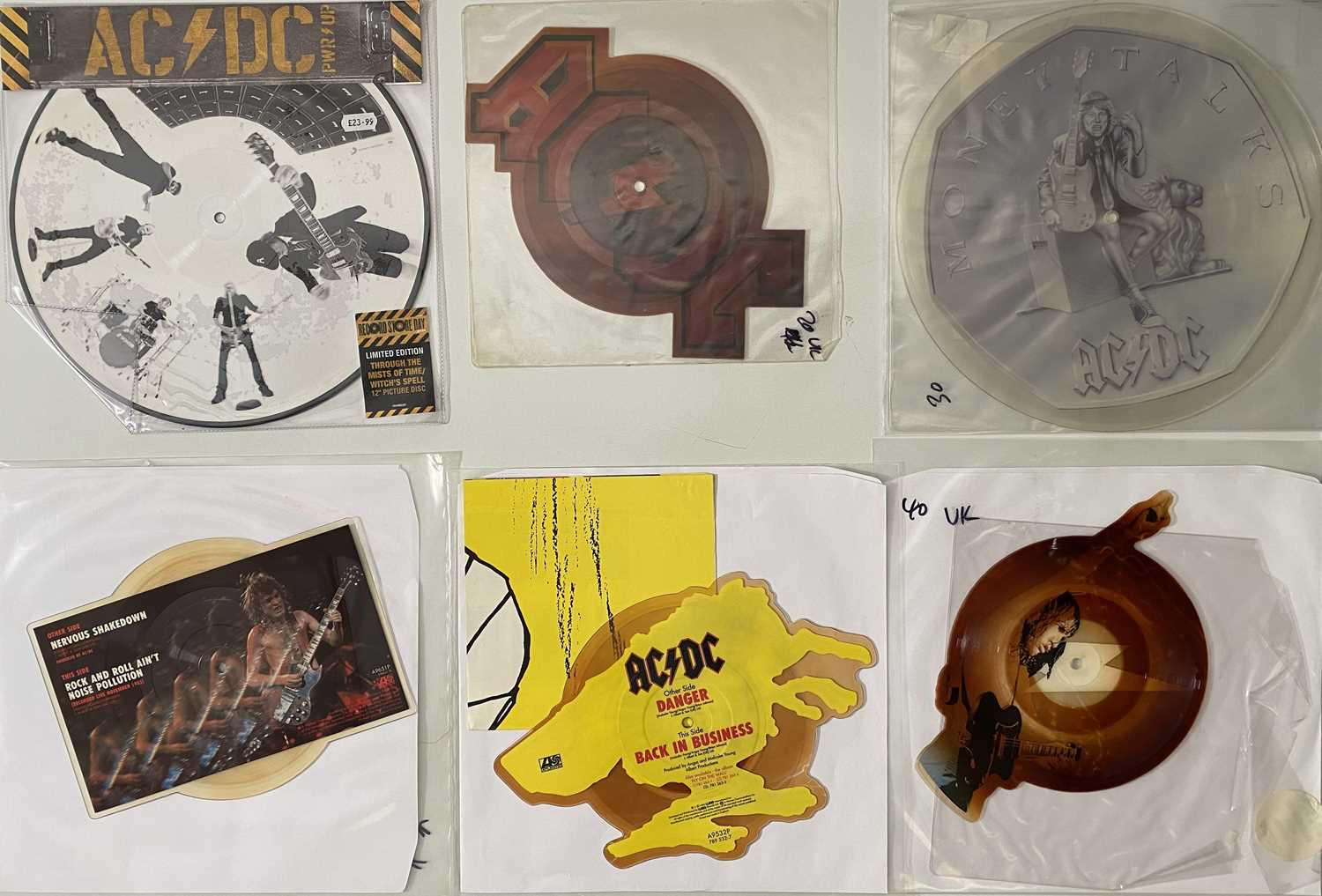 Lot 342 - AC/DC - 7"/ 12" PICTURE DISCS