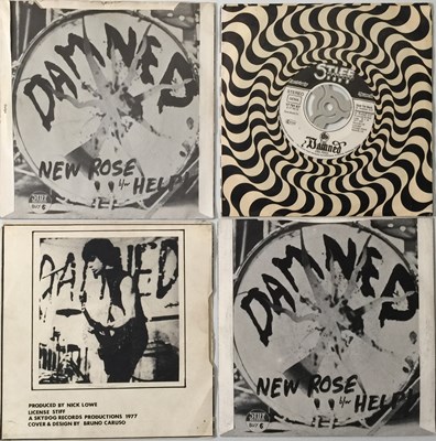 Lot 36 - THE DAMNED - 'NEW ROSE' COLLECTORS PRESSINGS - 7" PACK