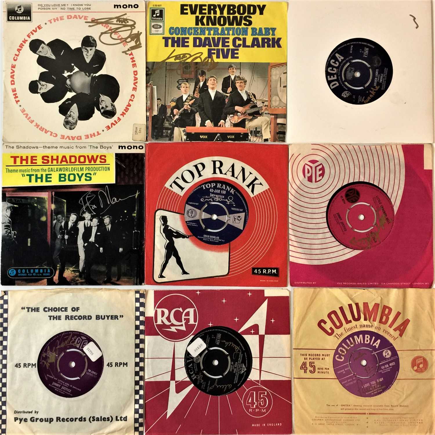 Lot 50 - SIGNED 60s 7" SINGLES