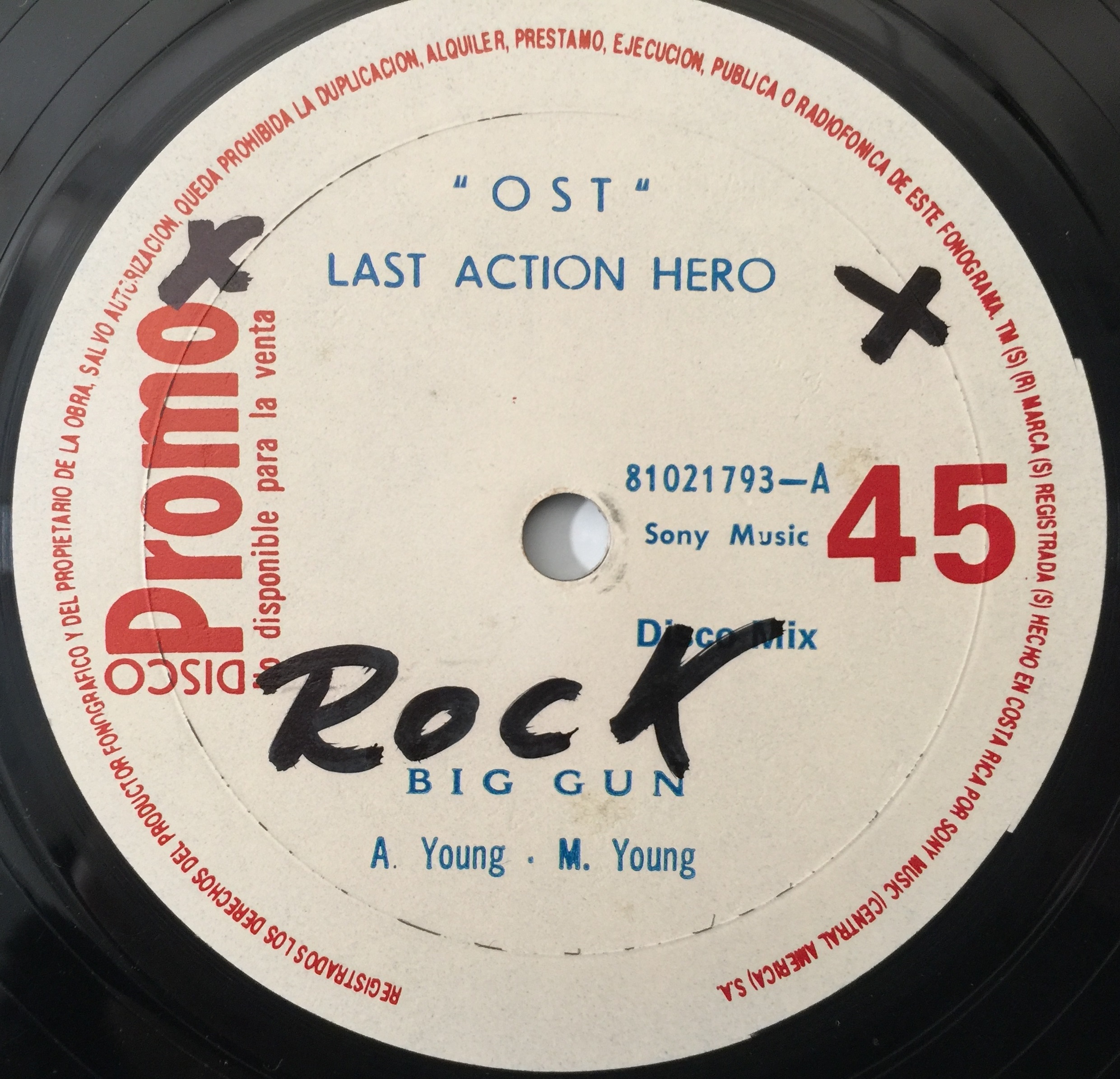 Lot 339 - AC/DC - BIG GUN 12