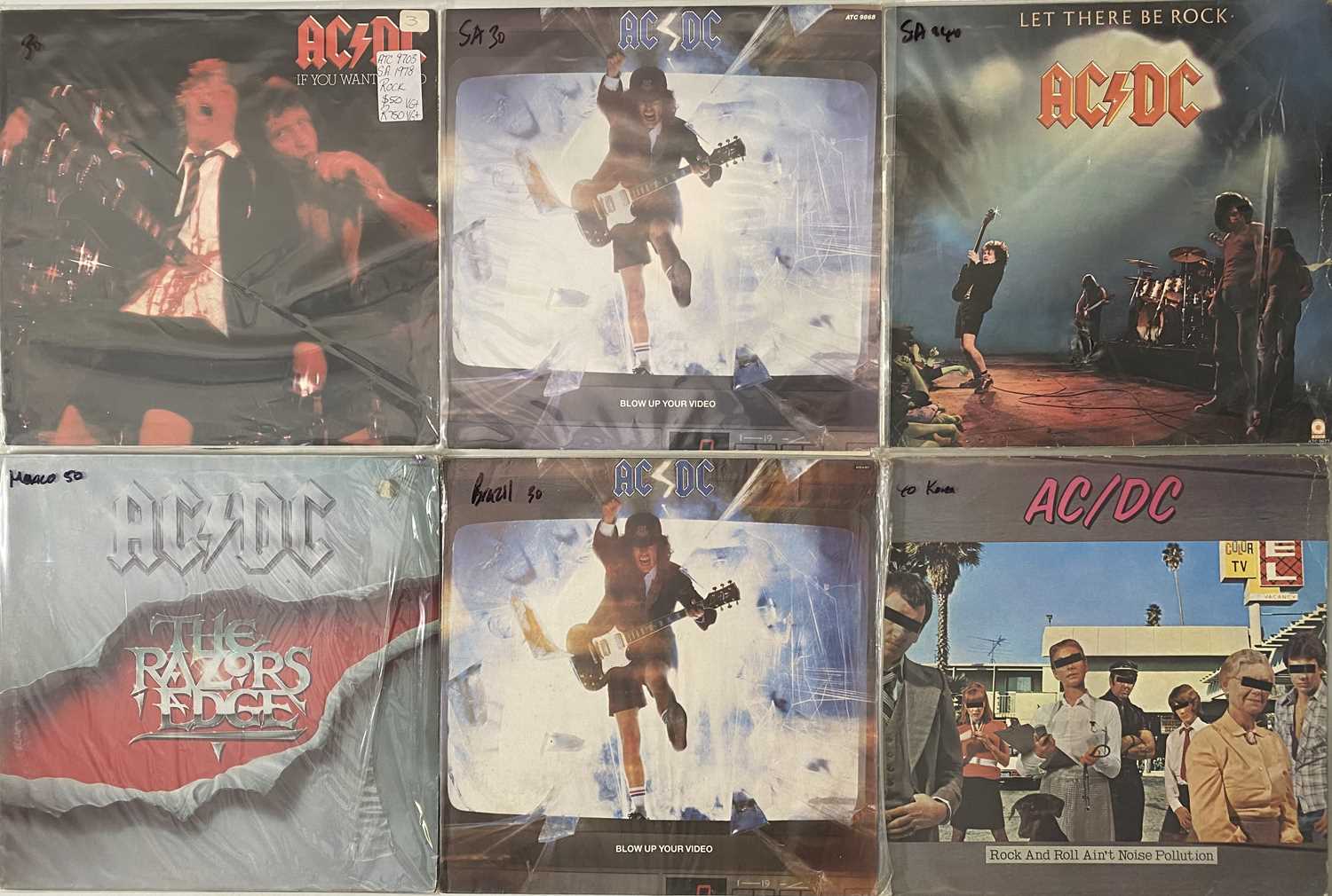 Lot 1910360 - AC/DC - WORLD PRESSED LP RARITIES